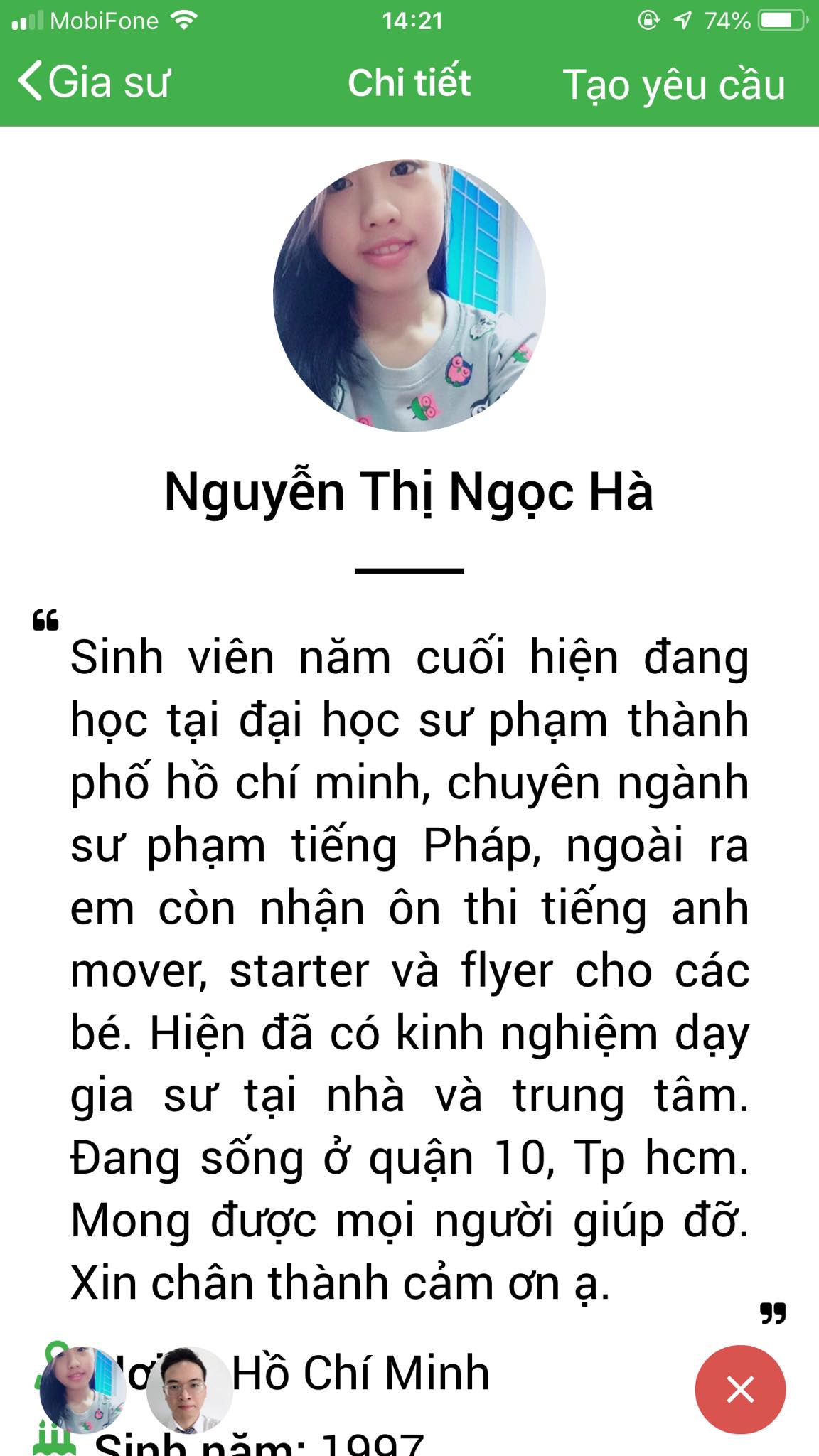App Daykemtainha.vn tiếng Pháp Online